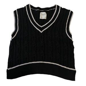Abercrombie & Fitch Black Sweater Vest